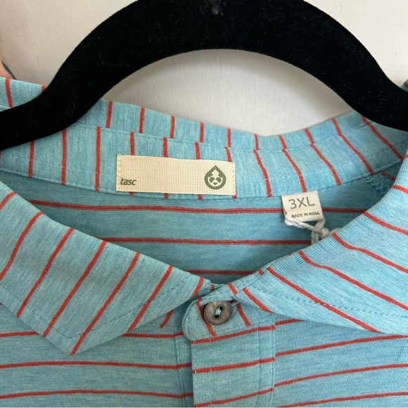 Men’s tasc Everywhere Polo, Tidal Stripe, 3XL - Picture 3 of 7